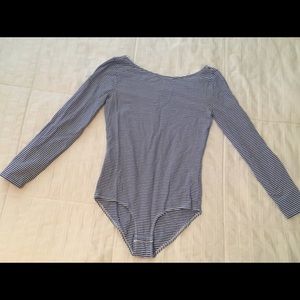 J. Crew Striped Long Sleeve Bodysuit